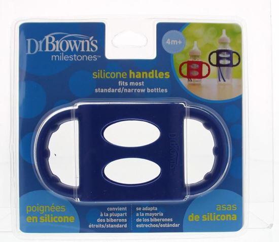 Dr Brown's Siliconen handvat voor standaard hals blauw 1 Stuks