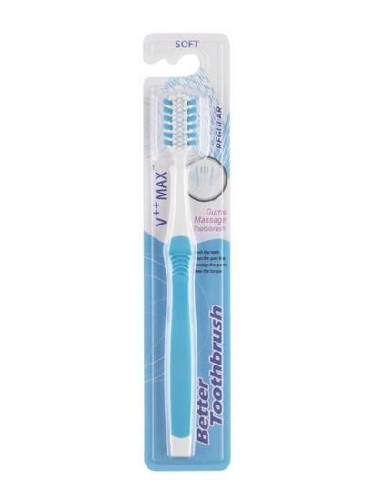 Bettertoothbrush Tandenborstel regular soft blauw 1 Stuks