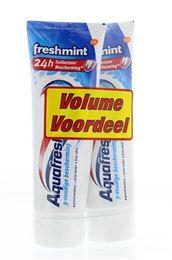 Aquafresh Tandpasta freshmint 75 ml duo 150 Milliliter