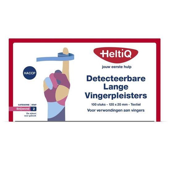 Heltiq Detect vingerpleister lang textiel 120 x 20 100 Stuks