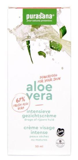 Purasana Aloe vera gezichtscreme intensief 50 Milliliter