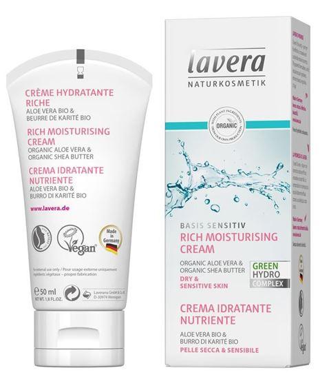 Lavera Basis Sensitiv rijke hydraterende creme EN-IT 50 Milliliter