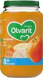 Olvarit Pompoen kip rijst 8M14 200 Gram