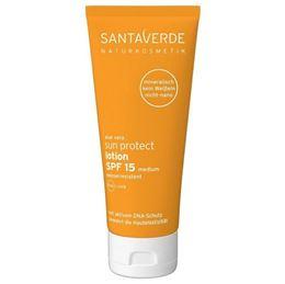 Santaverde Aloe vera sun protect lotion SPF15 100 Milliliter