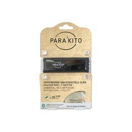 Parakito Armband zwart met 2 tabletten 1 Stuks