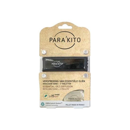 Parakito Armband zwart met 2 tabletten 1 Stuks