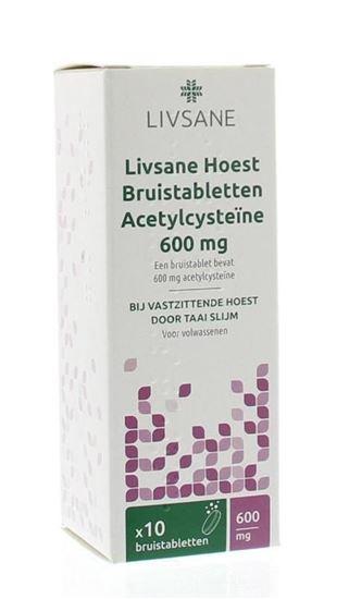 Livsane Hoestbruistablet 600 mg 10 Bruistabletten