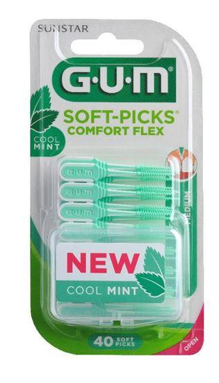 GUM Soft-Picks comfort flex mint medium 40 Stuks