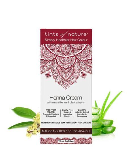 Tints Of Nature Henna cream mahogany red semi permanent 70 Milliliter