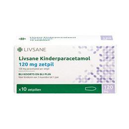 Livsane Paracetamol 120 mg 10 Zetpillen