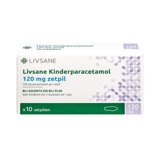 Livsane Paracetamol 120 mg 10 Zetpillen