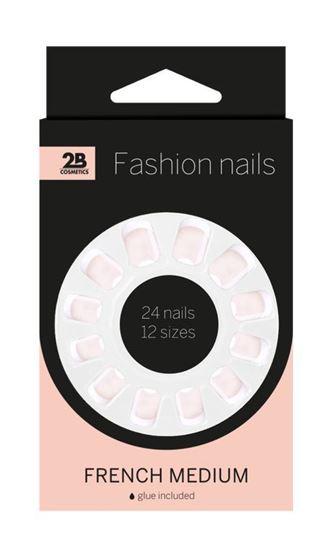 2B Nails french medium 24 Stuks