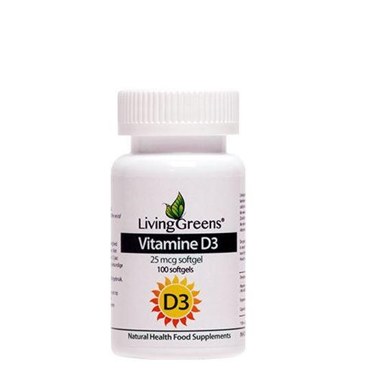 Livinggreens Vitamine D3 25 mcg 100 Softgels