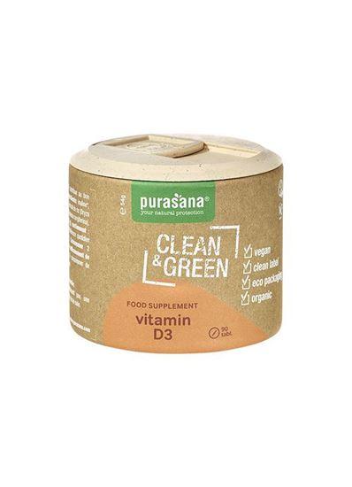 Purasana Clean & green vitamine D3 bio 90 Tabletten