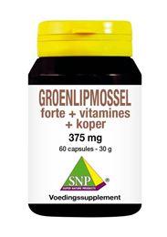 SNP Groenlipmossel forte + vitamines + koper 60 Capsules