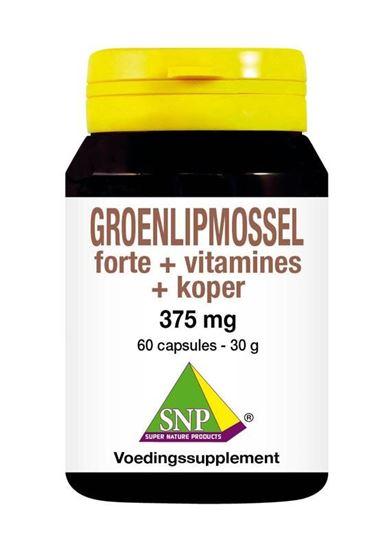 SNP Groenlipmossel forte + vitamines + koper 60 Capsules