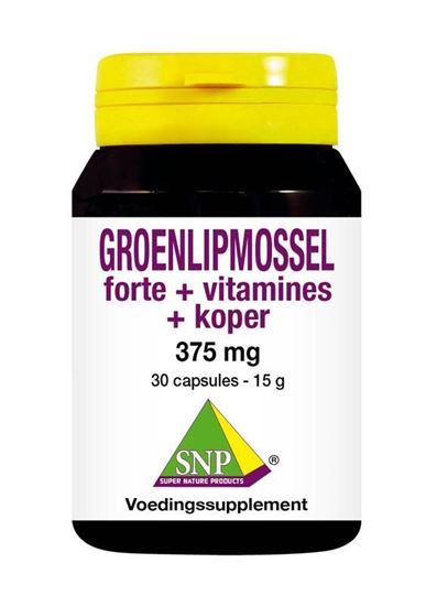 SNP Groenlipmossel forte + vitamines + koper 30 Capsules