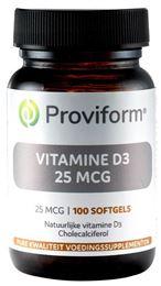 Proviform Vitamine D3 25 mcg 100 Softgels