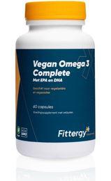 Fittergy Omega 3 vegan 150 mg DHA 75 mg EPA 60 Capsules