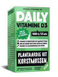 Daily Supplement Daily Vitamine D3 1000 IE / 25 mcg van korstmossen 100 Vegetarische capsules