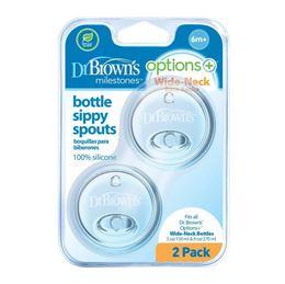 Dr Brown's Options+ sippy spout brede halsfles 2 Stuks