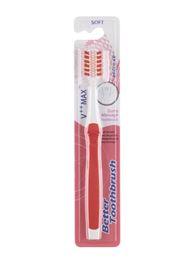 Bettertoothbrush Tandenborstel regular soft roze 1 Stuks