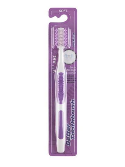 Bettertoothbrush Tandenborstel premium soft paars 1 Stuks