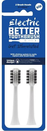 Bettertoothbrush Opzetborstel regular wit 2 Stuks