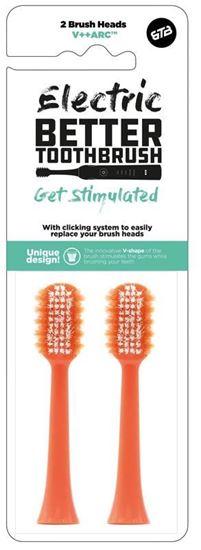 Bettertoothbrush Opzetborstel premium coral 2 Stuks