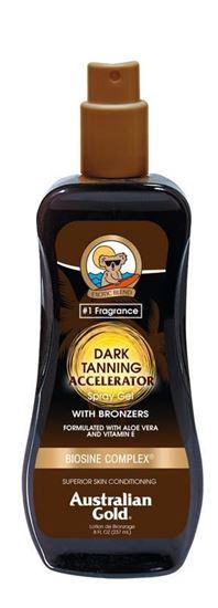 Australian Gold Dark tanning accelerator spray gel met bronzer 237 Milliliter