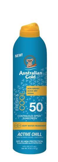 Australian Gold Fresh & Cool active chill continuous spray SPF50 177 Milliliter