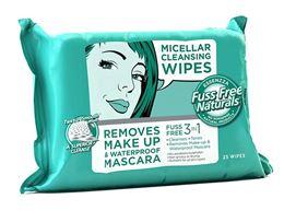 Fuss Free Nat Face wipes C+ micellar 25 Stuks