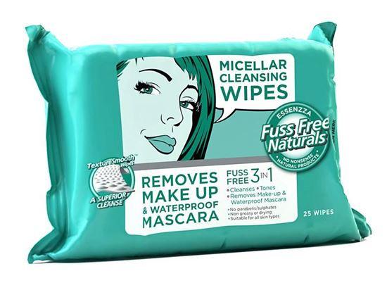 Fuss Free Nat Face wipes C+ micellar 25 Stuks