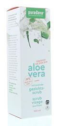 Purasana Aloe vera gezichtsscrub reinigend 100 Milliliter