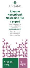 Livsane Hoestdrank noscapine 1 mg 150 Milliliter