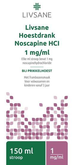 Livsane Hoestdrank noscapine 1 mg 150 Milliliter