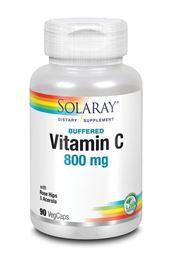 Solaray Vitamine C 800 mg gebufferd 90 Vegetarische capsules