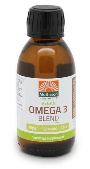 Mattisson Vegan omega 3 blend algen-lijnzaad-chia 150 Milliliter