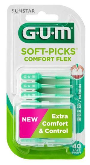 GUM Soft picks comfort flex regular/medium 40 Stuks