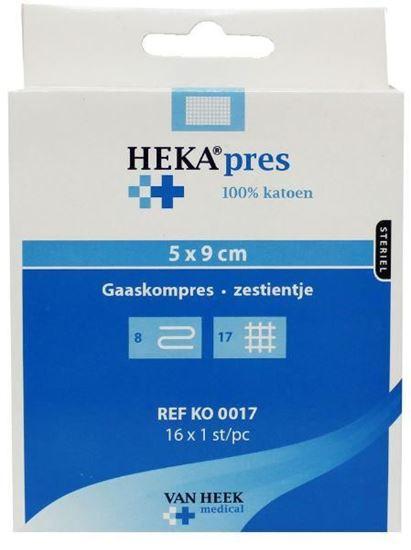 Heka Hydrofiel gaaskompres 5 x 9