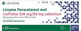 Livsane Paracetamol coffeine 500/50 mg 20 Tabletten