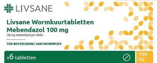 Livsane Mebendazol 100 mg wormkuur 6 Tabletten