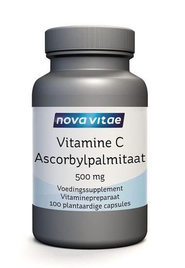 Nova Vitae Vitamine C ascorbyl palmitaat 500 mg 100 Vegetarische capsules