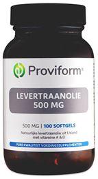 Proviform Levertraanolie 500 mg 100 Softgels