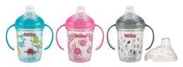 Nuby Antilekbeker handvat & print 240 ml + maanden+ 1 Stuks