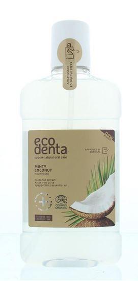 Ecodenta Mondwater munt kokos 500 Milliliter