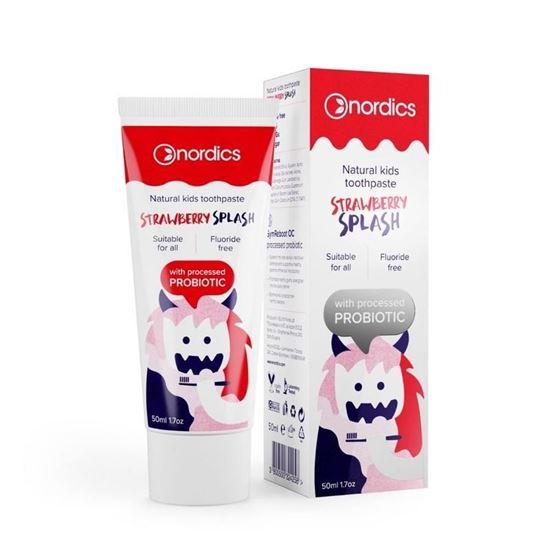 Nordics Kids toothpaste probiotic strawberry splash 50 Milliliter