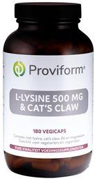 Proviform L-lysine 500mg & cats claw 180 Vegetarische capsules