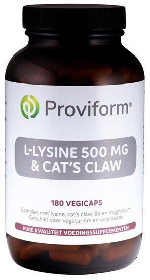 Proviform L-lysine 500mg & cats claw 180 Vegetarische capsules