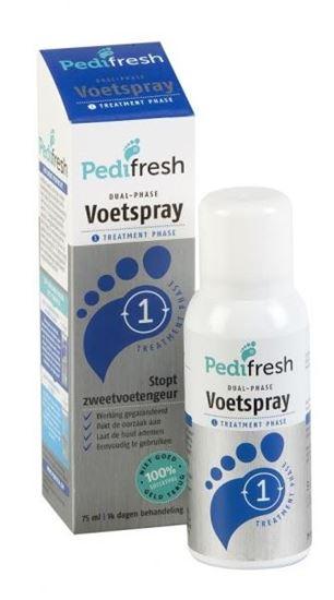 Pedifresh Fase 1 tegen acute zweetvoeten spray 75 Milliliter